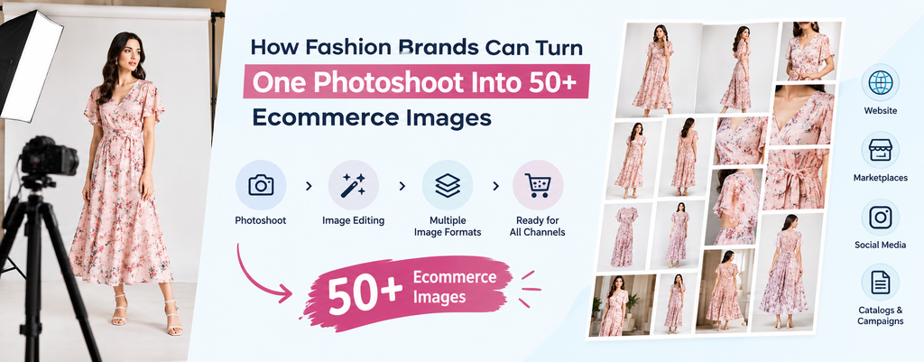 How Fashion Brands Can Turn One Photoshoot Into 50+ Ecommerce Images  - Cover Image